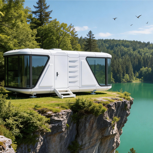 บ้านแคปซูลสำเร็จรูปขนาด 20 ฟุต 40 ฟุต พร้อมห้องครัว ห้องน้ำ ห้องนอน สำหรับใช้ในโรงแรมและ<span class=keywords><strong>หมู่บ้าน</strong></span> Airbnb - Product Image 4