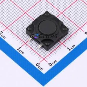 SMG-12T-H043A1 Tactile Switch SMD-4P,12x12mm Switch Single Pole Single Throw Round Button 2.5N 12mm - Product Image 1