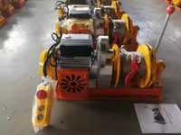 Treuil électrique 500-1000 kg avec embrayage, câble métallique de 30 m ou 60 m, double bobine, pour les industries de la construction et la vente au détail