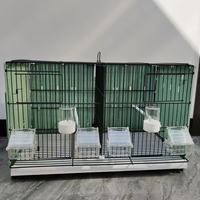 Cage à oiseaux rectangulaire 2026 avec crochet et mangeoire pour petits oiseaux, perroquets, perruches, pinsons – Idéale pour l'extérieur