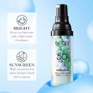 OEM SADOER UV Spf 50 + marca privada cosméticos belleza maquillaje Base <span class=keywords><strong>protector</strong></span> <span class=keywords><strong>solar</strong></span> crema en aerosol corrector impermeable <span class=keywords><strong>mejor</strong></span> <span class=keywords><strong>protector</strong></span> <span class=keywords><strong>solar</strong></span> - Product Image 5
