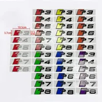 Autocollants 3D ABS pour voiture, emblème de coffre arrière pour A3/A4/A5/A6/A7/A8/A3+/A4+/A5+/A6+/A7+/A8+, décalcomanie de carrosserie, décoration de relooking
