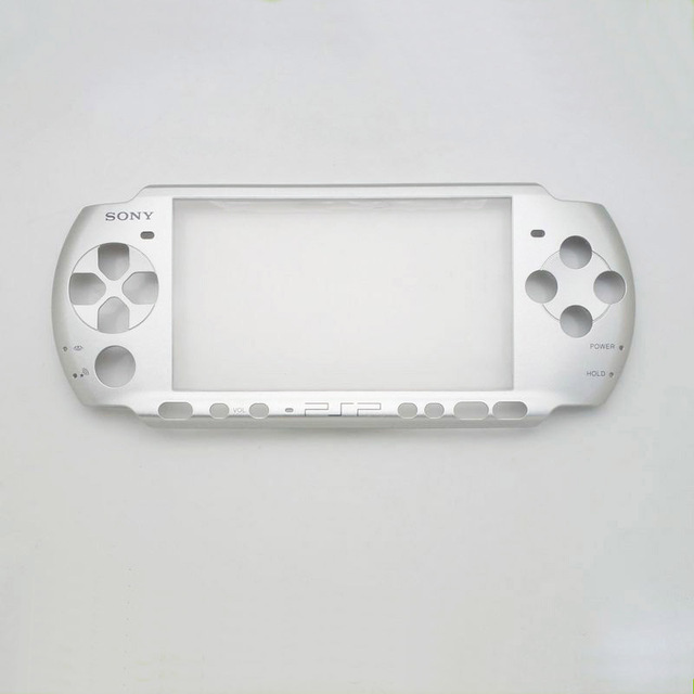 Original and New Silver Front Faceplate Housing Shell Case Cover Protector Replacement for PSP 3000 Top Shell