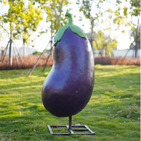 Personnalisé en gros Offre Spéciale grand en fibre de verre Sculpture d'une Seule pièce résine statues sculpture de fruits pour la décoration de jardin
