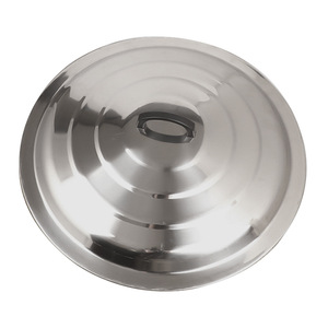 Stainless Steel <b>Pot</b> <b>Lid</b> Extra Large Universal Fit For Frying Pan Round <b>Pot</b> Flat Cover Household Cooking Accessory - Product Image 1