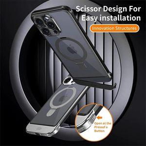 Étui de téléphone magnétique en alliage d'aluminium pour 16Promax & 15Promax, design professionnel, aromathérapie, sans bords - Product Image 4