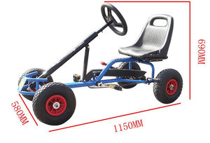 Karting familial pour enfants, jeux de parc, voiture à pédales, karting en plein air à vendre, siège pour une personne, 2024 Square Park. Siège pour deux - Product Image 6