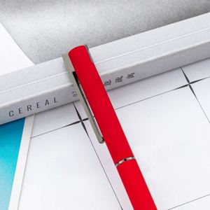 Wholesale Custom Logo Metal Ballpoint With Spray Adhesive Business Rotating Promotional Advertising Gift <b>Pens</b> for Hotels - Product Image 2