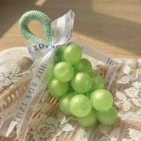 Savon artisanal en forme de grappe de raisin nacré, avec emballage cadeau en cristal de glycérine, parfum longue durée