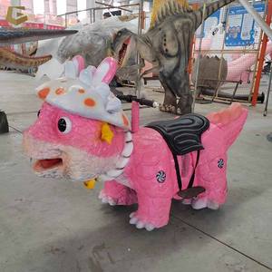 SGBC2519 Coche de Batería con Dinosaurio Animatrónico de Dibujos Animados Interactivo para Centros Comerciales Interiores para Niños - Product Image 3