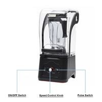 Ssl Professionele Commerciële Blender Oem Fabrikant Passie Fruit Oranje Blender Met Geluiddichte Cover