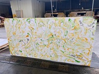 Panneau mural intérieur Feuille de marbre alternative mince Fabrication Pierre artificielle blanche