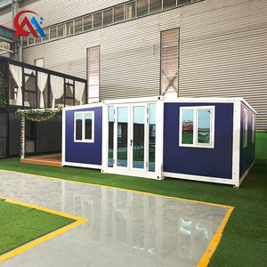 Casa Container Cinese da 20 Piedi con 2 Camere da Letto, 1 Soggiorno e Cucina Open Space, Casa Container Prefabbricata Espandibile con Cortile - Product Image 3