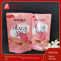 Sac de détergent à lessive autoportant rose portable de 500ml trois couches pour un grand inventaire de vêtements