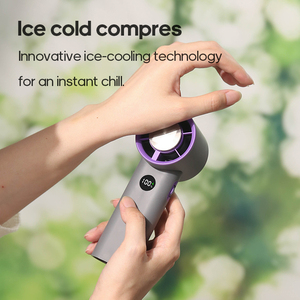 พัดลมมือแบบชาร์จไฟได้พัดลมทำความเย็นไฟฟ้าความเร็วสูงแบบพกพาพัดลมเทอร์โบสำหรับกลางแจ้งขนาดเล็ก - Product Image 4