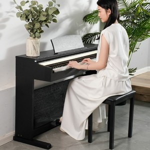 Electric Piano 88 Keys <b>Weighted</b> Keys Solid Wood Keyboard Home Use Musical Instrument - Product Image 1