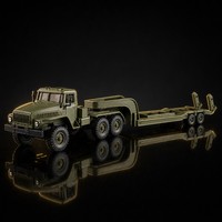 Camion RC Hobbi Grade 6x6 avec remorque tracteur télécommandé 2,4 GHz LED 30 min ABS+Métal 3 canaux Intérieur-Extérieur Cadeau Hobby Chargeur