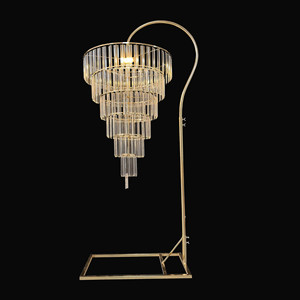 Factory Direct Decoration Floor Crystal Pendant Acrylic Metal Gold <b>Wedding</b> <b>Centerpiece</b> - Product Image 4