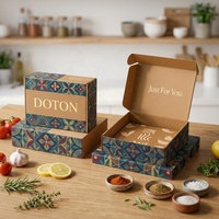 Boîte d'expédition pliable sur mesure en carton ondulé avec gaufrage et pelliculage mat, en matériaux recyclés, pour ensemble de vernis à ongles (lot de 6 flacons)