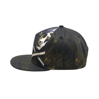 Topi Snapback Unisex 6 Panel Custom Grosir, Cetak Sublimasi, 100% Poliester, Pinggiran Datar