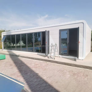 Case prefabbricate moderne Apple cabina telaio capsula capsula casa per la vendita - Product Image 3