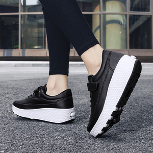 Chaussures à roulettes ZHOYA à double roue pour débutants, adolescents, chaussures à double usage, version légère, <span class=keywords><strong>roues</strong></span> rétractables - Product Image 6