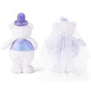 Zaves zarif mor prenses elbise oyuncak ayı kız süs yumuşak düğün Favor hediye üreticinin düğün ayılar bebek - Product Image 4