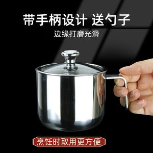 304 Stainless Steel Seasoning Jar Set With Handles Lids For <b>Kitchen</b> Sugar Salt Msg <b>Storage</b> - Product Image 5