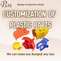 Moule en plastique personnalisé P&M pour moulage par injection, outil de meulage sur mesure, coque ABS, conception en nylon