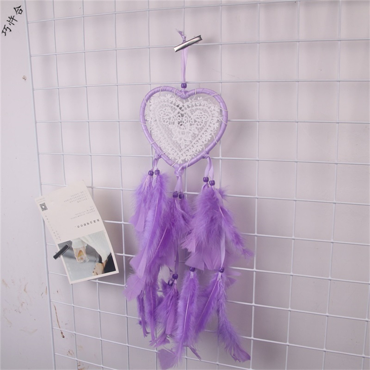 Оптовая продажа, подарок ручной работы, домашний декор, полноцветное индийское перо, Ловец снов из Индонезии