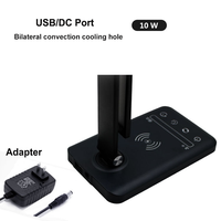 Lampe de bureau pliable moderne en aluminium avec commande tactile LED, chargement sans fil, flexible, simple, pour lecture, petite veilleuse électrique