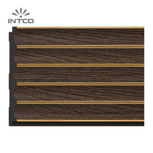 INTCO नई आगमन आसान स्थापित इनडोर निविड़ अंधकार सजावट 3D बाथरूम की दीवार पैनलों प्लास्टिक <span class=keywords><strong>Baseboard</strong></span> मोल्डिंग - Product Image 1