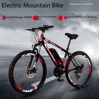 Vélo électrique sans balais sécurisé avec freins à disque avant/arrière à coupure de courant, configurations standard/luxe, batterie au lithium 27 vitesses