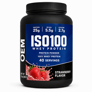Protéine de lactosérum hydrolysée en poudre VELION <span class=keywords><strong>HYDRO</strong></span> 100, saveur fraise, riche en BCAA, complément alimentaire pour la remise en forme, marque privée OEM - Product Image 1