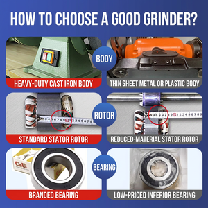 small desktop and vertical dust extraction industrial-grade electric grinder, direct supply from the manufacturer - Product Image 4