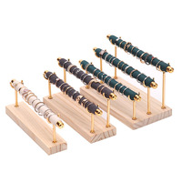 Base en bois massif présentoir à anneaux support à anneaux en éponge support à anneaux multicouches arrangement de rangement des anneaux support métallique détachable