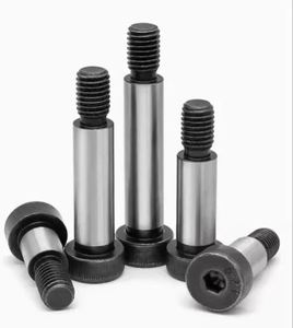 Vis à tête hexagonale à embase non standard, sur mesure, de précision, à haute résistance, en alliage de qualité industrielle, finition oxyde noir - Product Image 1