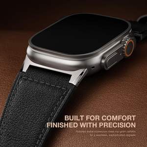 <span class=keywords><strong>Cinturino</strong></span> in <span class=keywords><strong>pelle</strong></span> Suitisbest compatibile con Apple Watch Ultra 3 49mm, <span class=keywords><strong>cinturino</strong></span> di ricambio in vera <span class=keywords><strong>pelle</strong></span> di alta qualità per orologi da uomo - Product Image 4