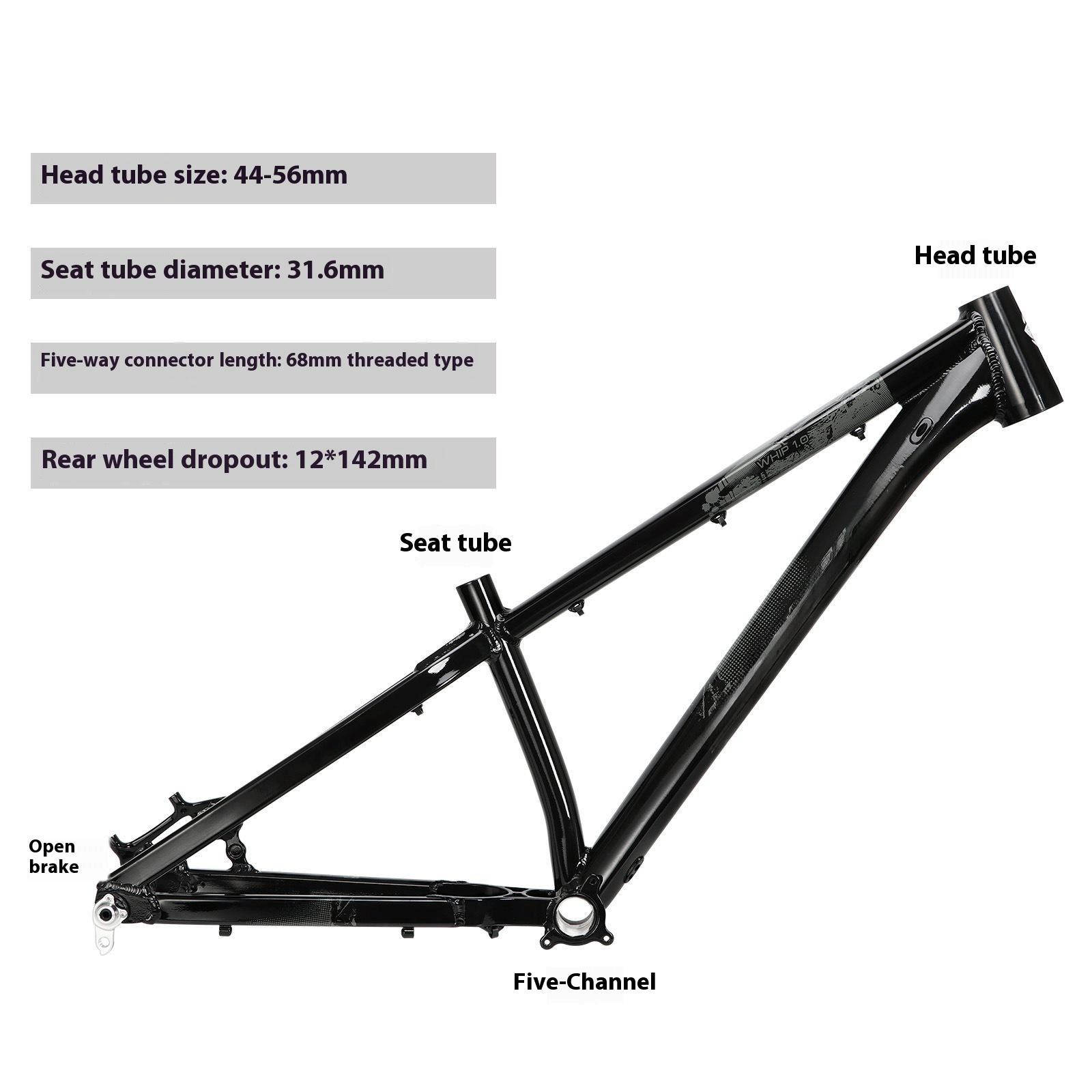 Noir 26 pouces/27,5 pouces