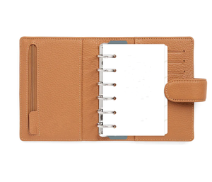 Mini-reliure à anneaux en similicuir PU, carnet de notes en cuir, Agenda, planificateur, organisateur, <span class=keywords><strong>Budget</strong></span> A5 A6 - Product Image 4