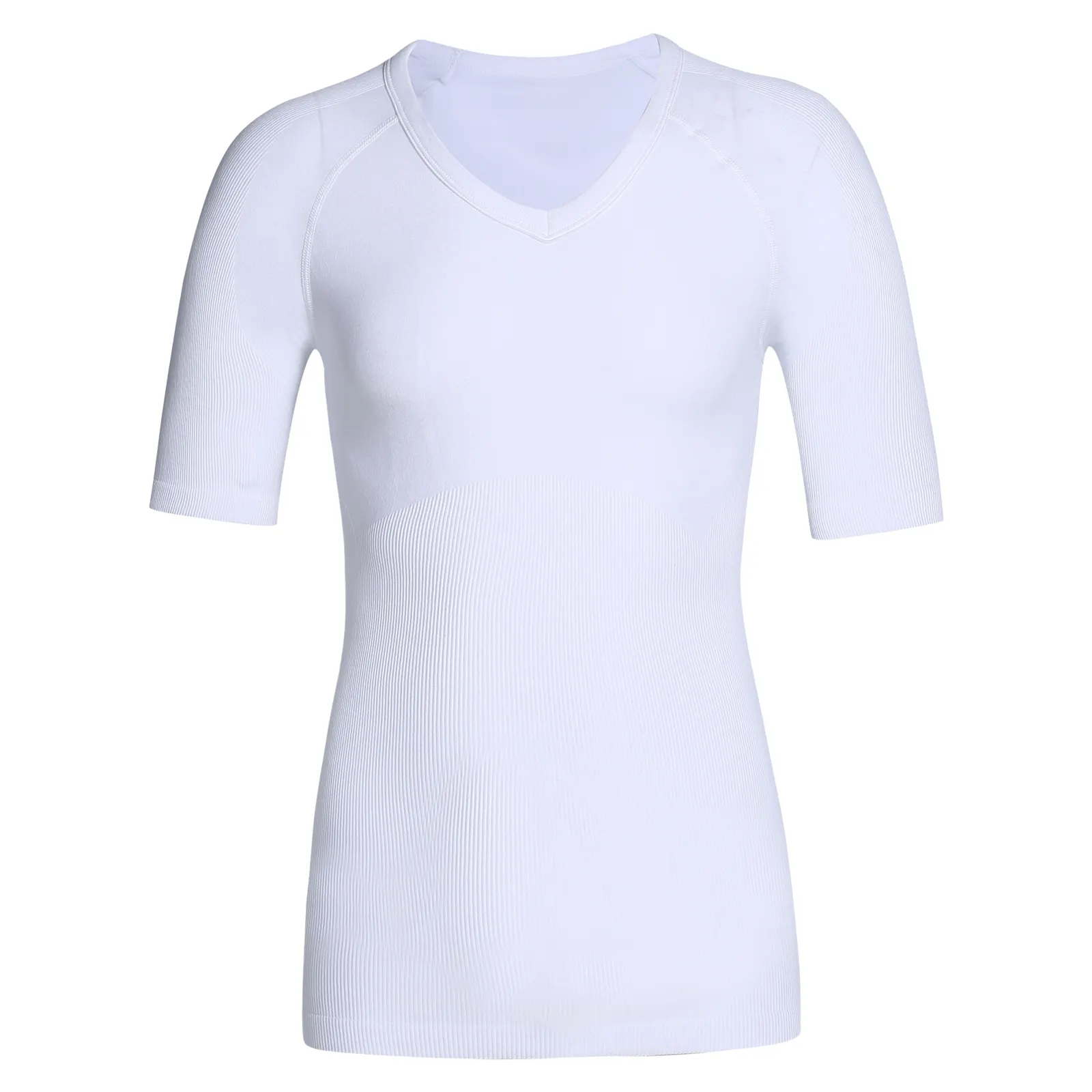 Meisu T050 V Neck Men Slimming Style Compression Blank T shirt Body Shapers
