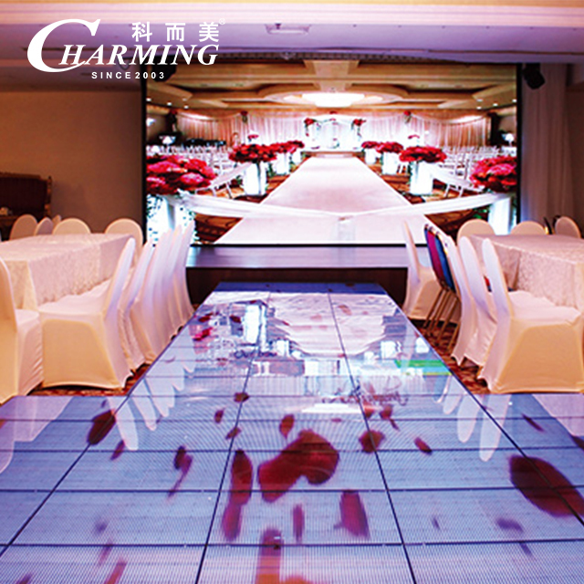 LED Dance Floor 1000x1000mm IP65 Waterproof Anti-Slip Disco Floor Tile Panel for Club Wedding Party