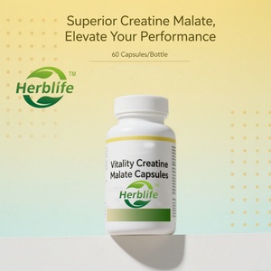 Cápsulas de Creatina Malato Herbal Vitality - Favorece la Energía, 60 Cápsulas/Botella, Suplementos para Adultos, No Apto para Mujeres Embarazadas - Product Image 1