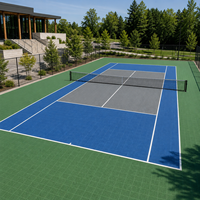 UV-beständige PP-Verbundplatten für die Renovierung von Outdoor-Tennisplätzen mit schneller Entwässerung
