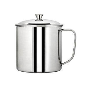 Kaiwang Stainless Steel Cup 304 With Lid For Children And Adults Round Solid Color Back To School - Product Image 2