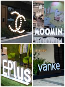 Edelstahl 3d Logo Zeichen benutzer definierte Front lit Letter Leuchten Logo Channel Letter Sign Billboard 3d benutzer definierte LED-Zeichen für Unternehmen