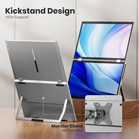 Pour téléphone/ordinateur portable/PC/PS4/PS5 15.6 "USB C 360 pliant empilé FHD IPS pliant Triple affichage