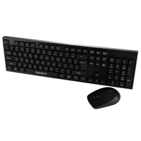 Ensemble clavier et souris sans fil 2,4 G, 104 touches pleine taille avec connexion stable longue portée de 10 m, Plug-and-Play pour le bureau et la maison