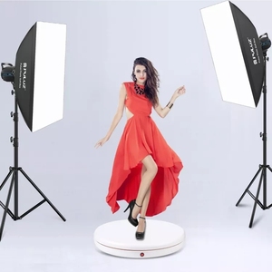 Nuovo giradischi 4545ALF 45CM con colore di alimentazione presa bianca supporto rotante giradischi fotografico a 360 gradi con telecomando - Product Image 1