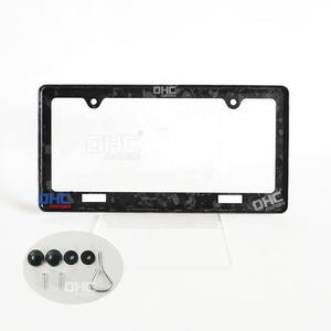 Cadre de plaque d'immatriculation de voiture standard américaine pour Bmw Toyota Ford Chevrolet Tesla Jeep Vw Honda Mercedes Ohc - Product Image 2